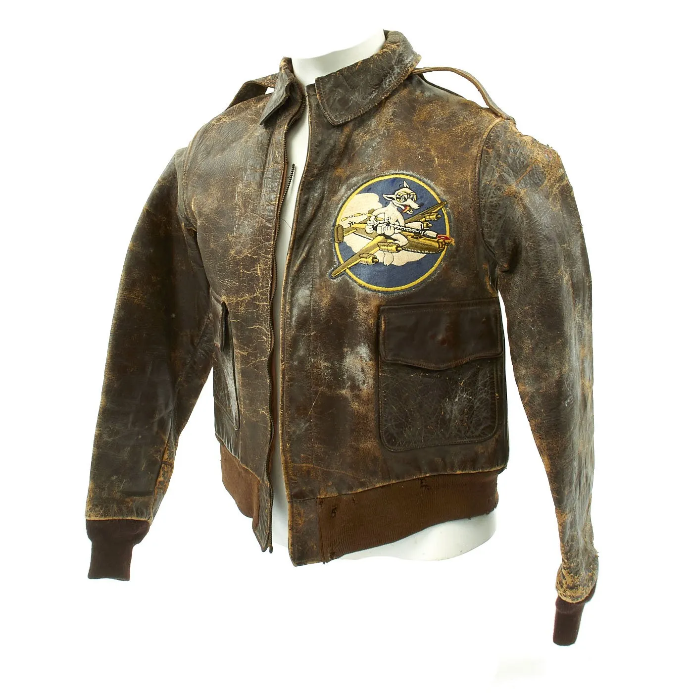 Original U.S. WWII Army Air Forces Flexible Gunnery School A-2 Flight Jacket