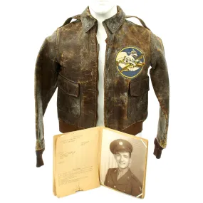 Original U.S. WWII Army Air Forces Flexible Gunnery School A-2 Flight Jacket