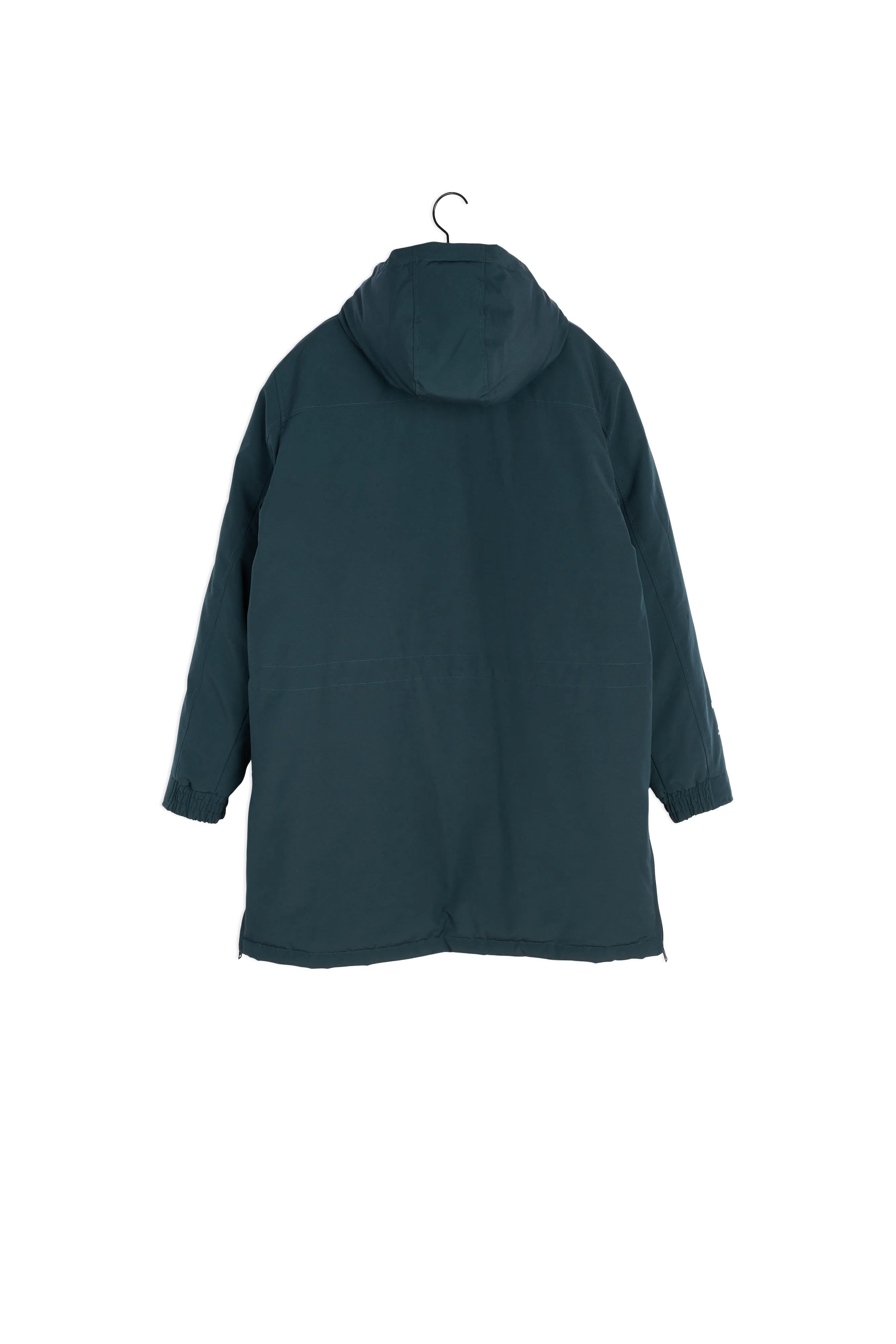 Parka coton vert bouteille à patch