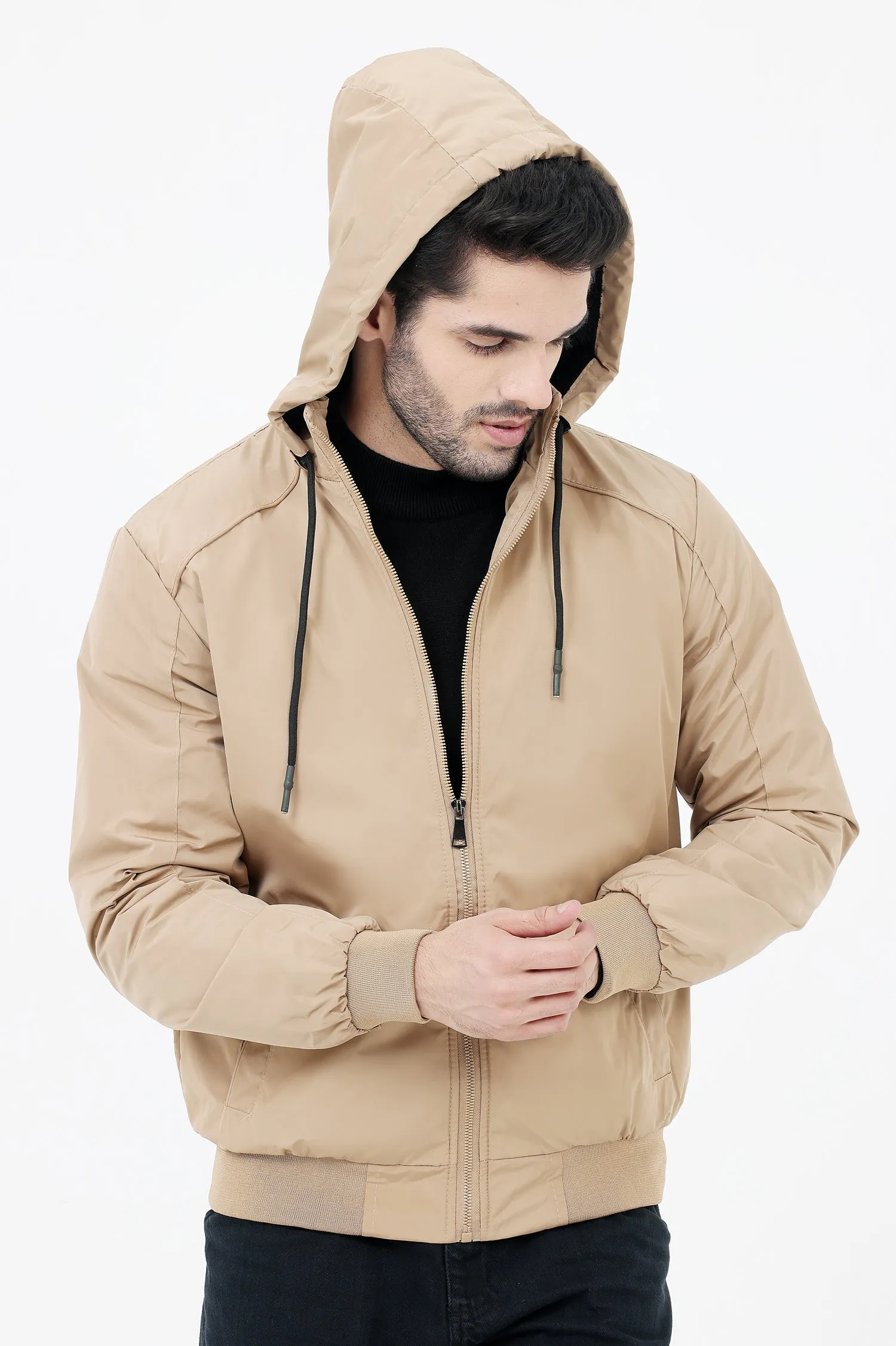PUFFER JACKET-KHAKI