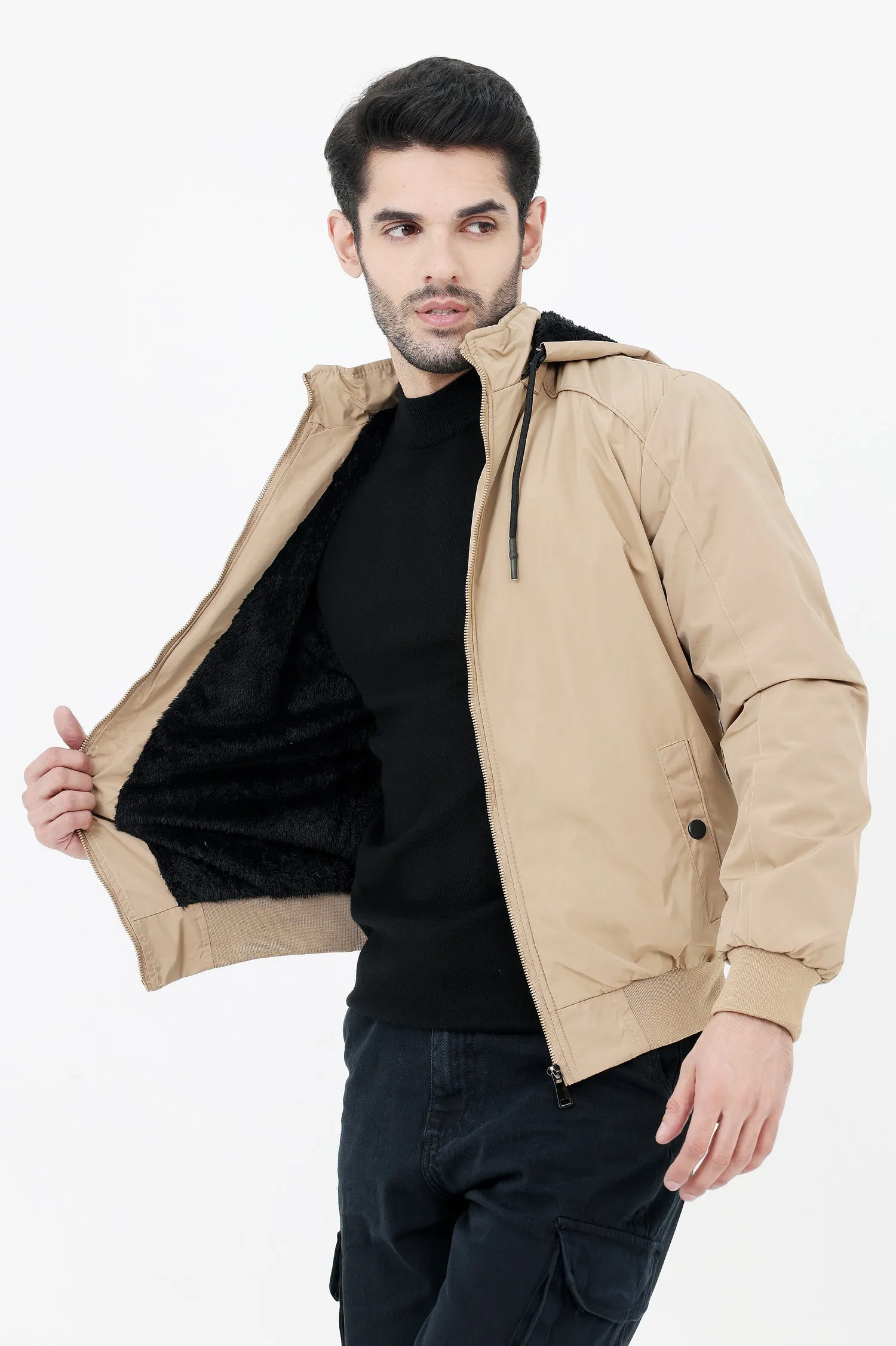 PUFFER JACKET-KHAKI