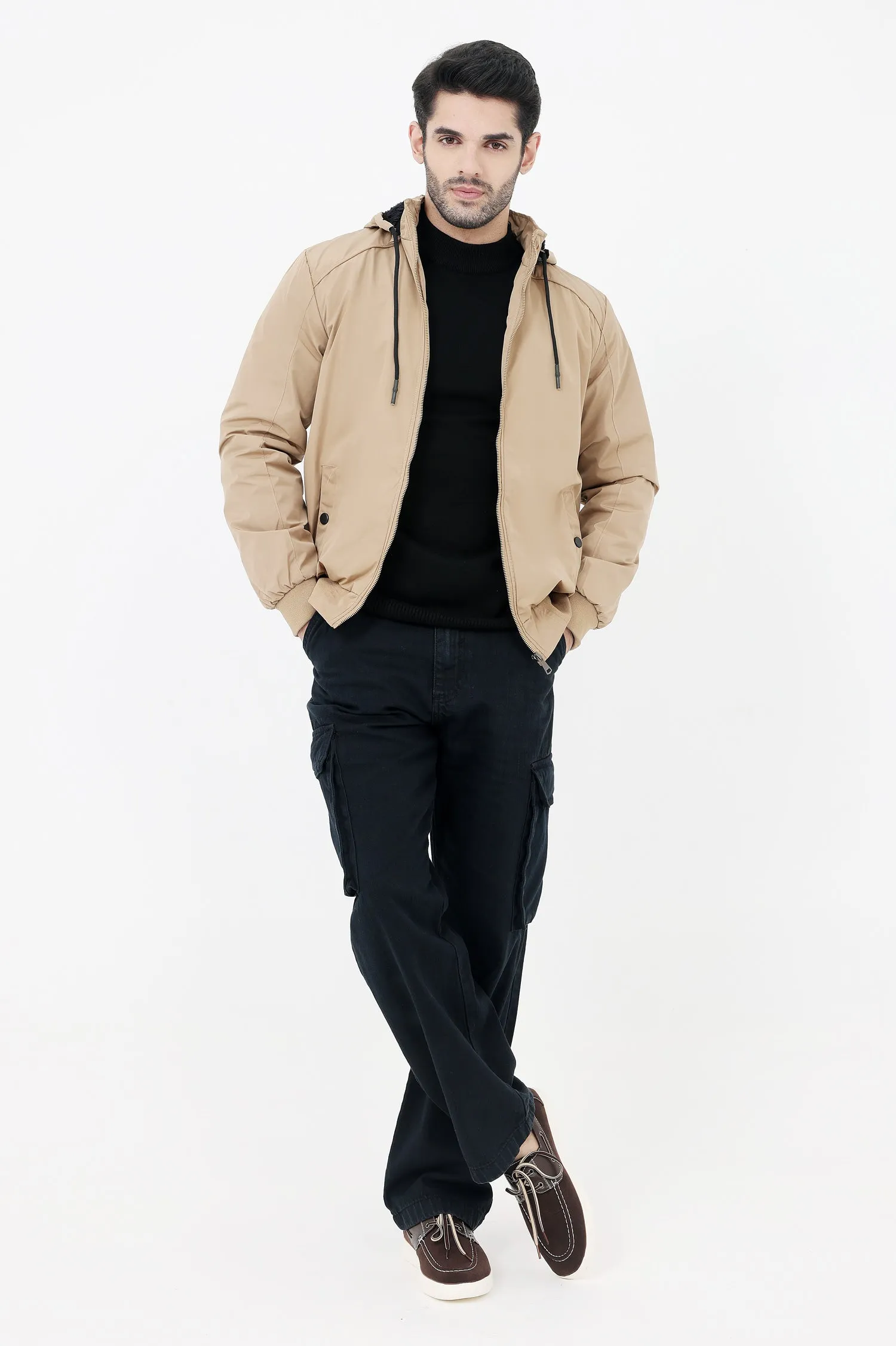 PUFFER JACKET-KHAKI