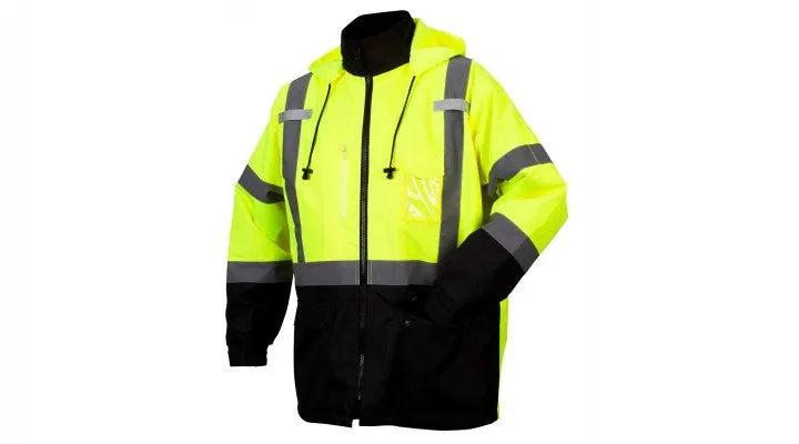 Pyramex RP3110 Hi Vis Yellow Black Bottom Parka - Type R - Class 3
