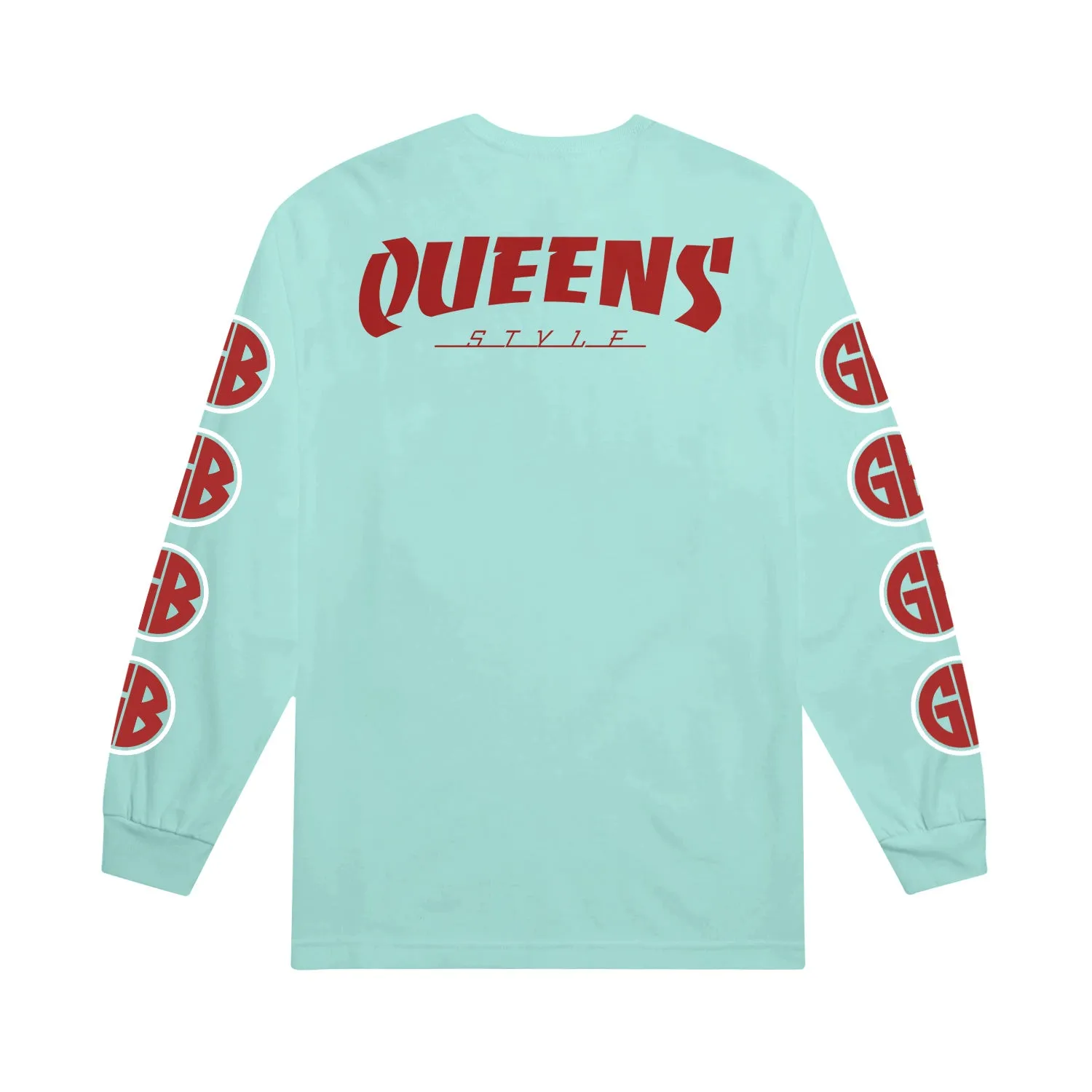 Queens Style Glitter Mint Long Sleeve