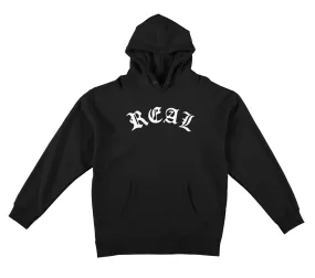 Real Script Pullover Hoodie - Black/White