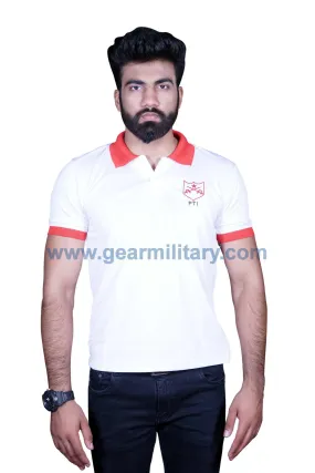 Red Collar PTI T Shirt