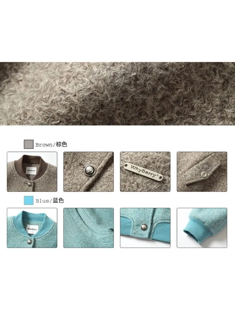 Retro versatile baseball jacket thick jacket【s0000004316】