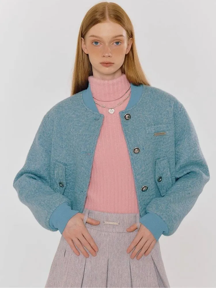 Retro versatile baseball jacket thick jacket【s0000004316】