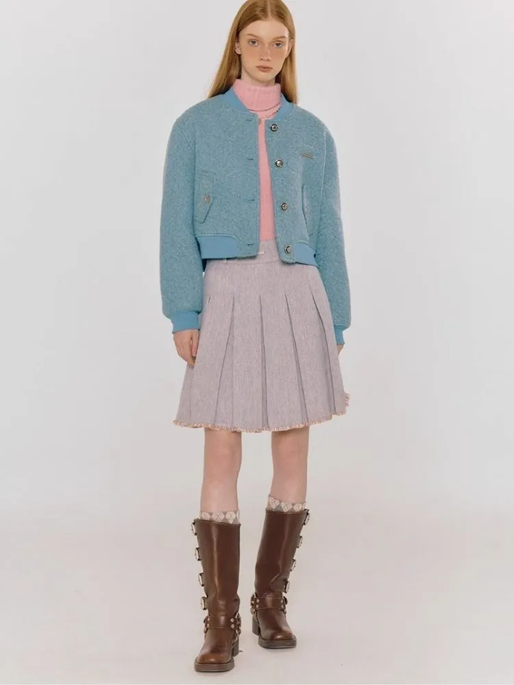 Retro versatile baseball jacket thick jacket【s0000004316】