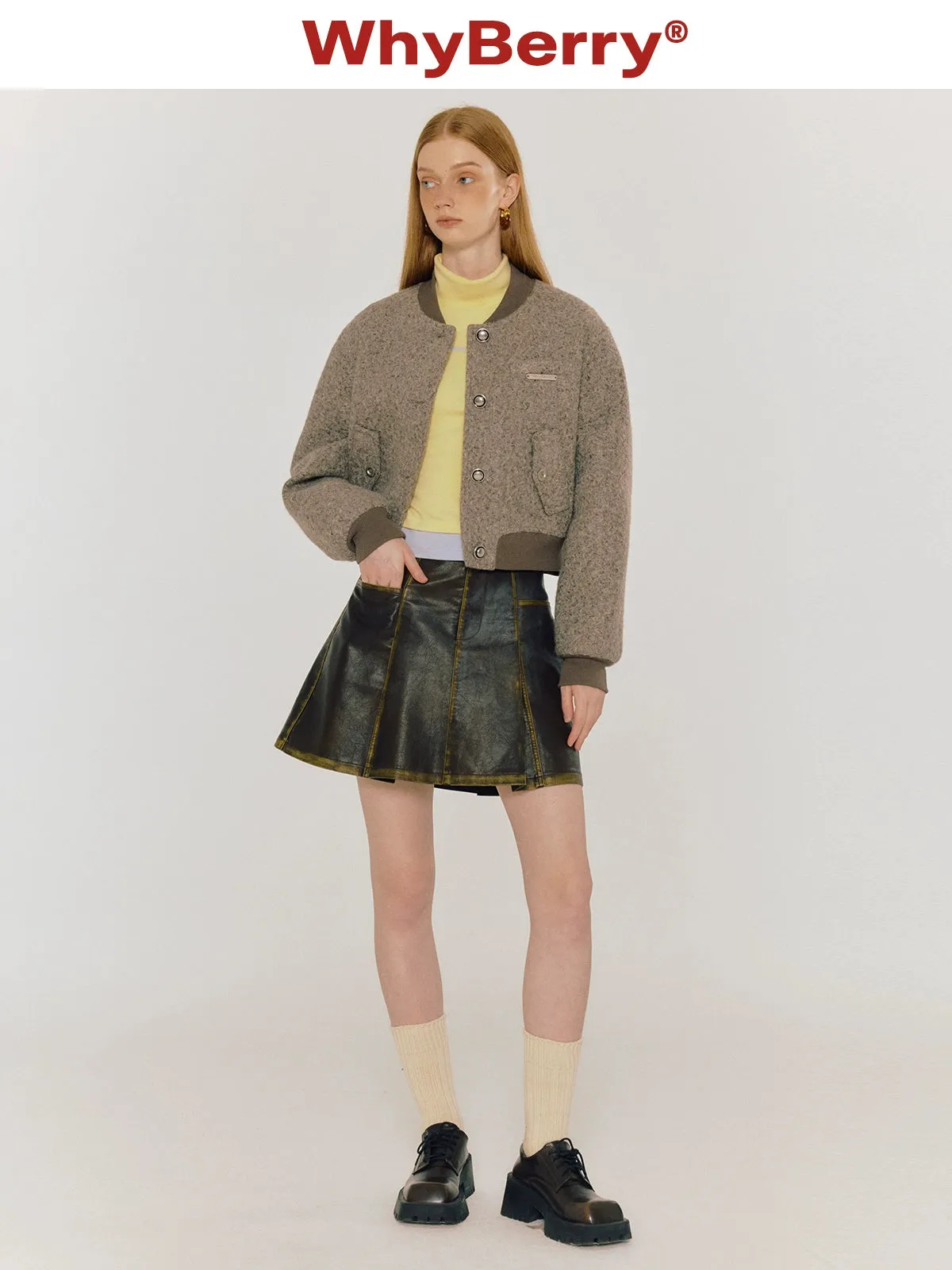 Retro versatile baseball jacket thick jacket【s0000004316】