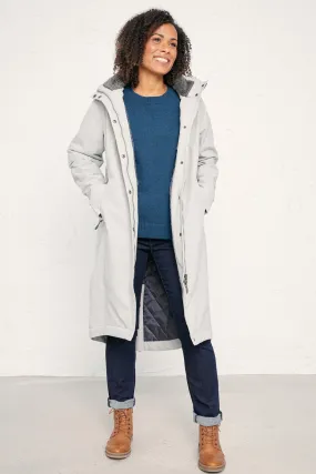 Seasalt Janelle B-RN23701 Chalk Grey Raincoat
