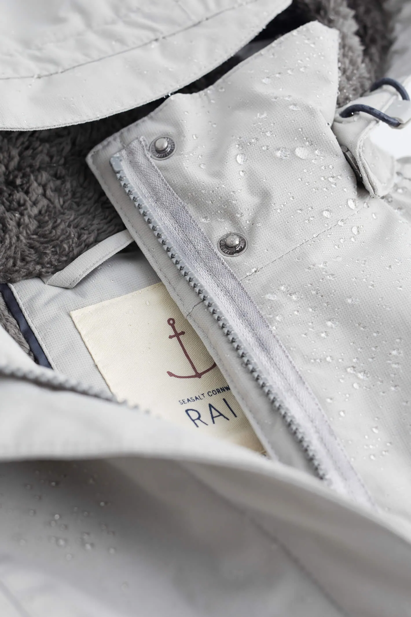 Seasalt Janelle B-RN23701 Chalk Grey Raincoat