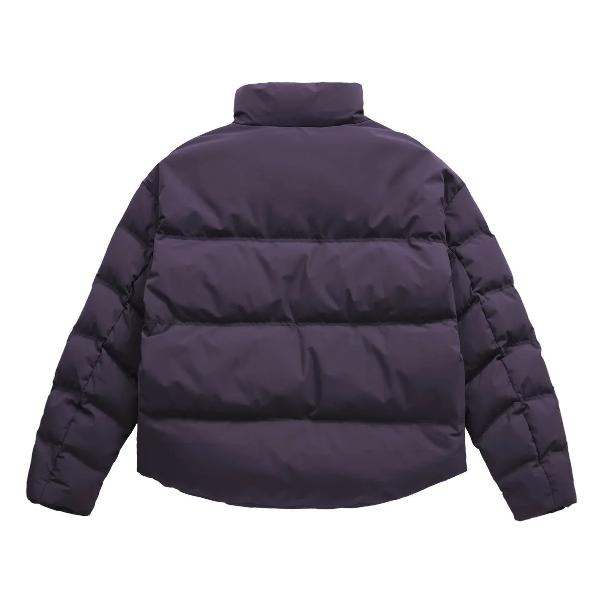 Short Puffer Jacket in Dark Purple