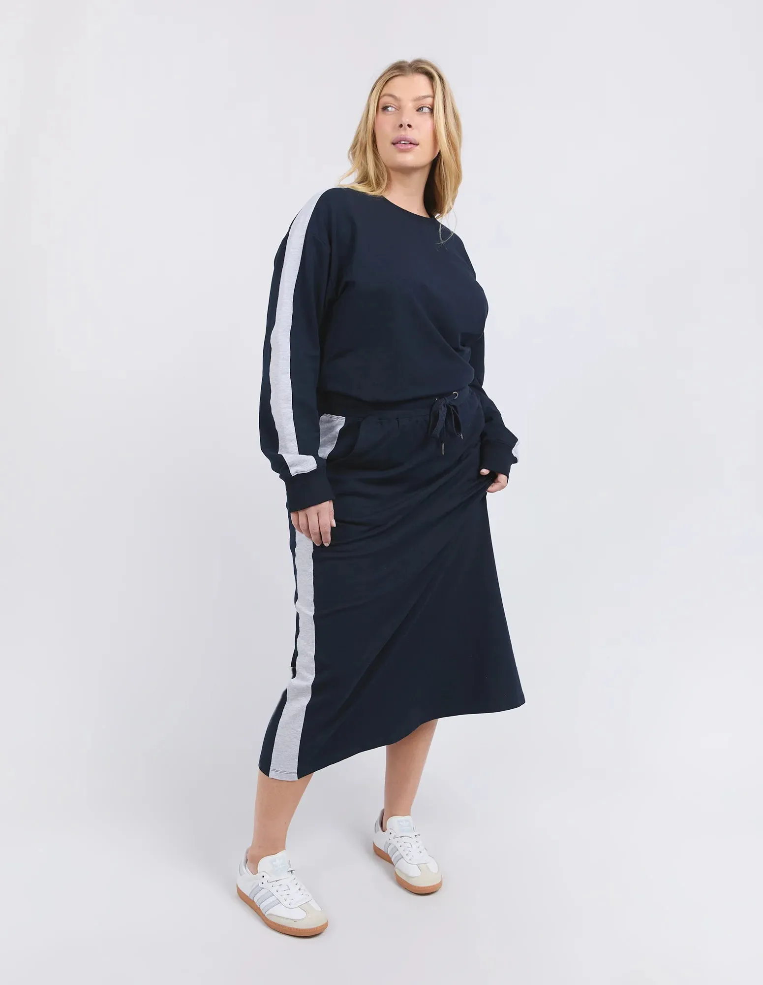 Sloan Fleece Skirt- Navy