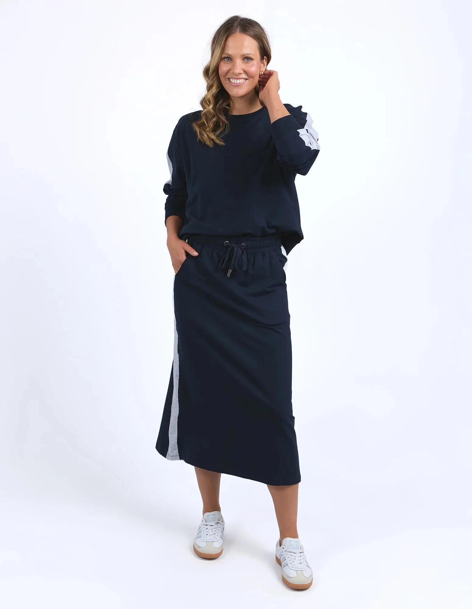 Sloan Fleece Skirt- Navy