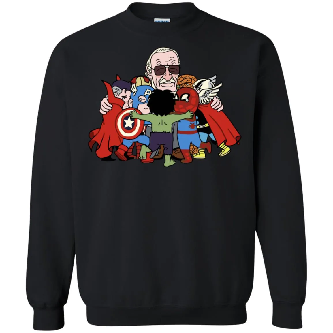 Stan Lee Shirt - Father Of Super Heroes Unisex Crewneck Pullover Sweatshirt