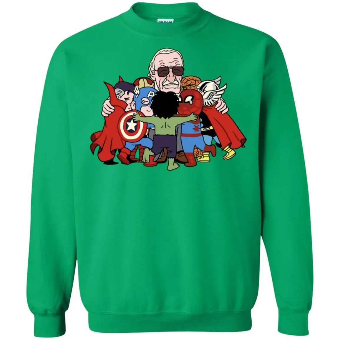 Stan Lee Shirt - Father Of Super Heroes Unisex Crewneck Pullover Sweatshirt