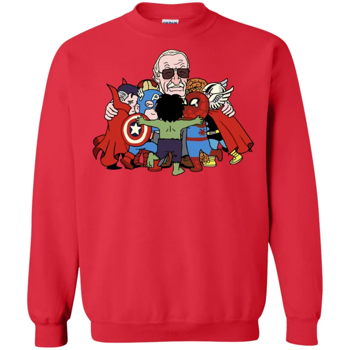 Stan Lee Shirt - Father Of Super Heroes Unisex Crewneck Pullover Sweatshirt