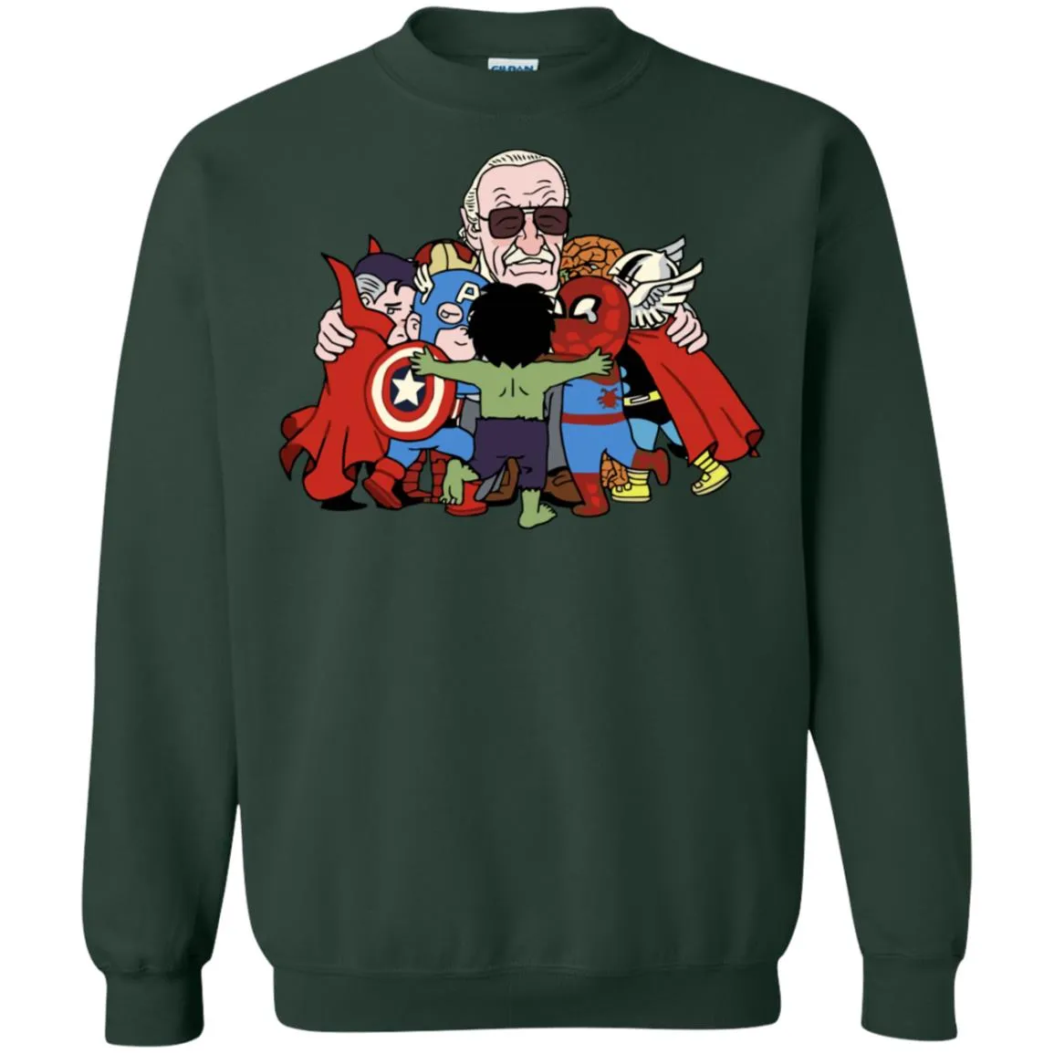 Stan Lee Shirt - Father Of Super Heroes Unisex Crewneck Pullover Sweatshirt