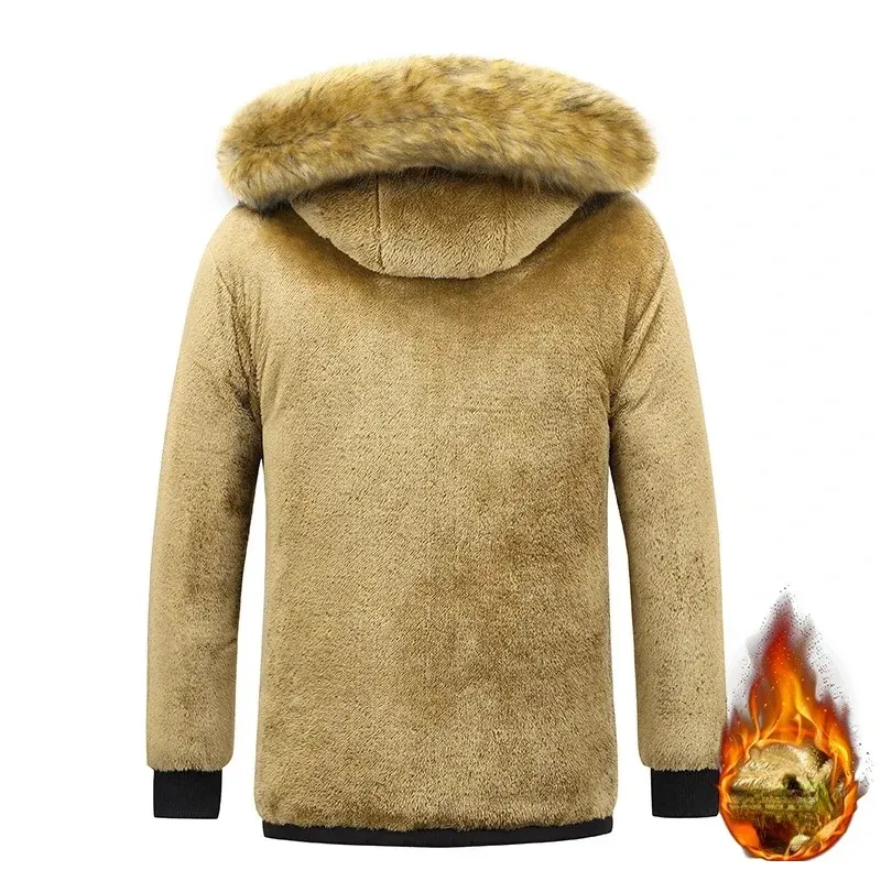 Stormen - Parka Winterjas Heren – Dik Gevoerd met Warmtebehoud en Bontkraag