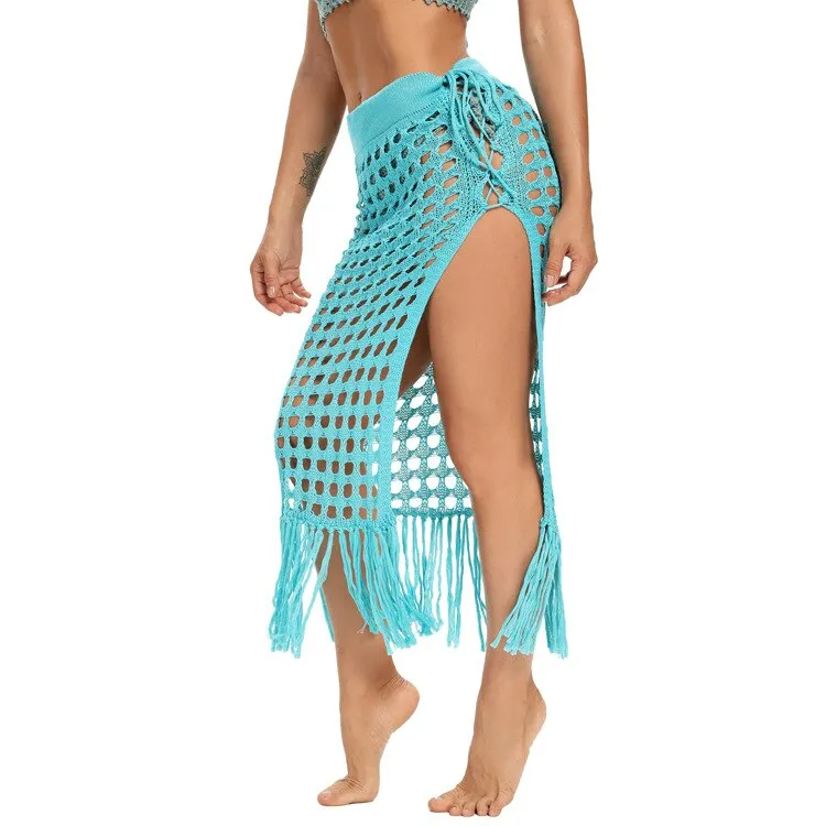 Summer Cover Up Crochet Skirt