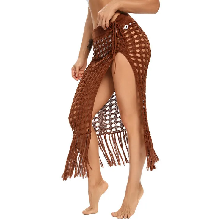 Summer Cover Up Crochet Skirt