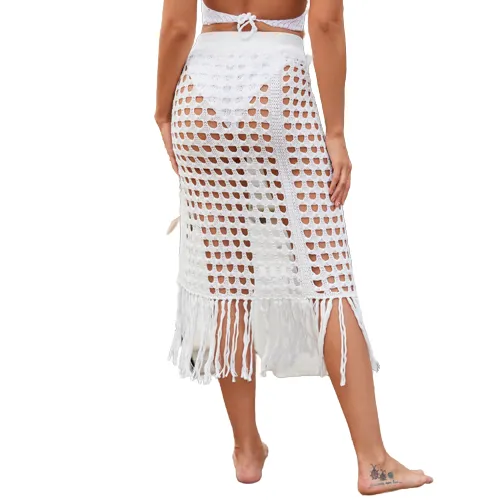 Summer Cover Up Crochet Skirt