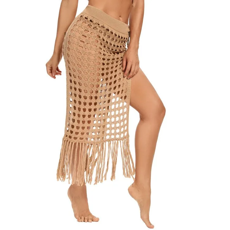 Summer Cover Up Crochet Skirt