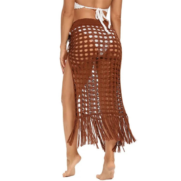 Summer Cover Up Crochet Skirt