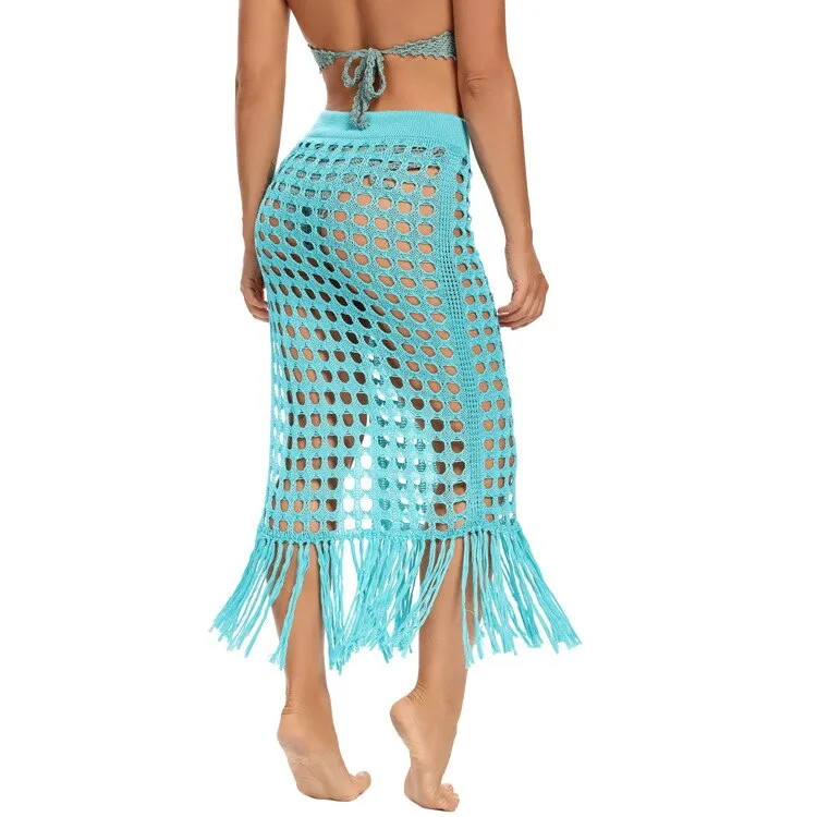Summer Cover Up Crochet Skirt