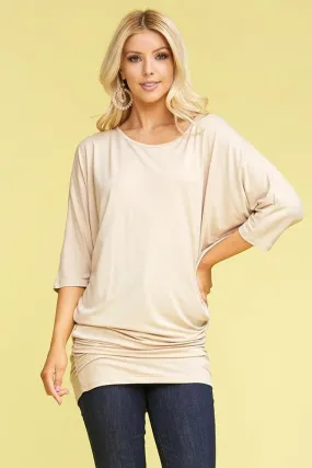Taupe Dolman Tunic Dress