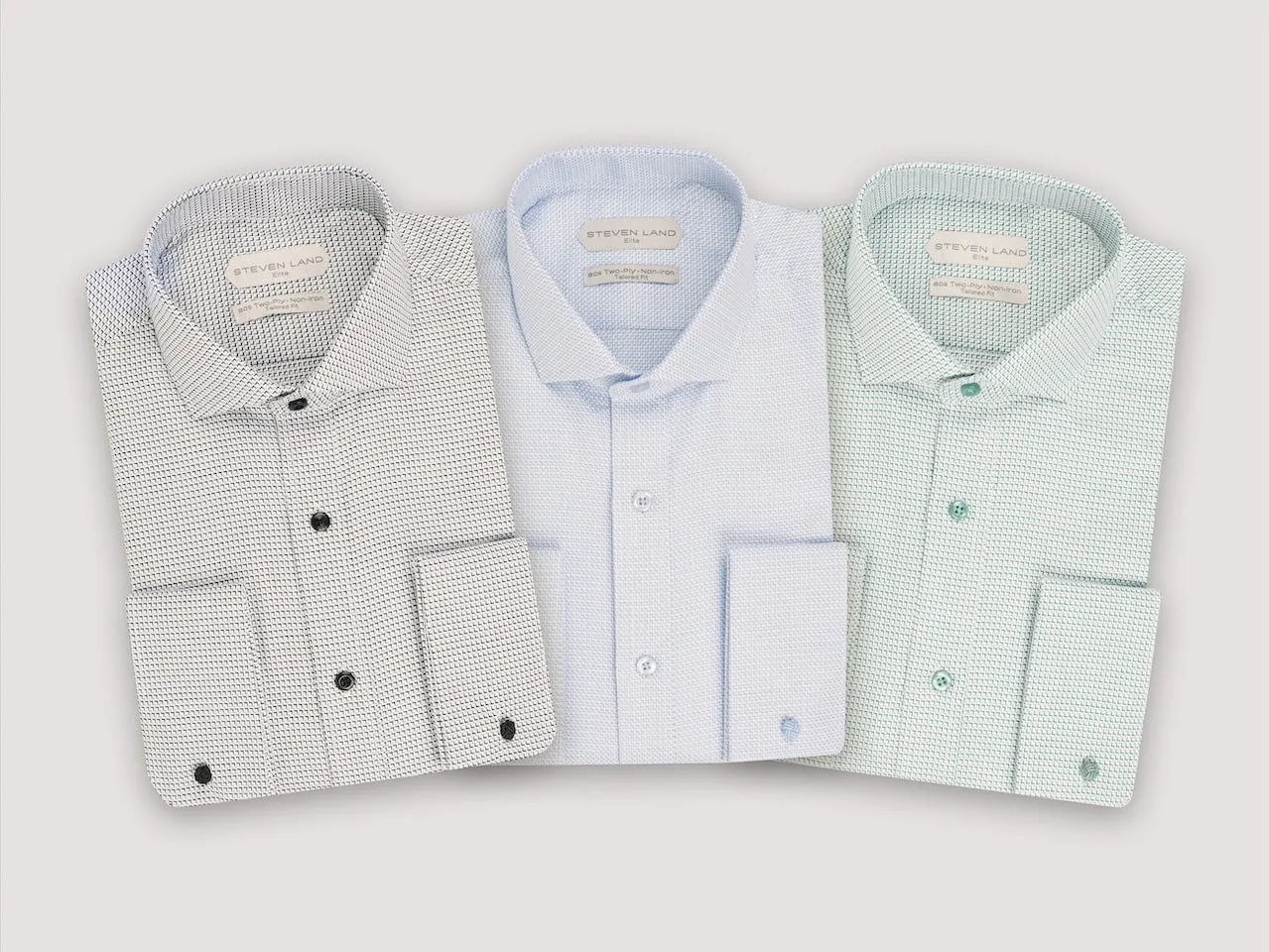 The Oliver Dress Shirt | Semi Spread Collar | Angled French Cuff | 100% Cotton