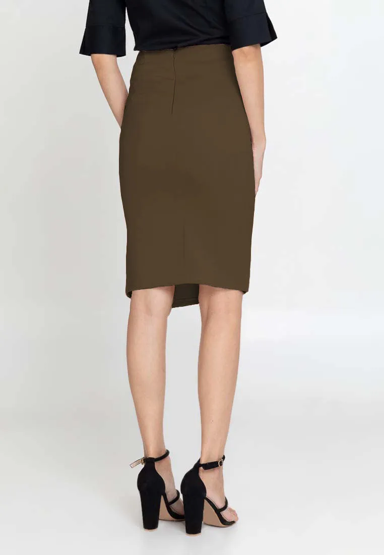 TYRA Pencil Skirt with Slit