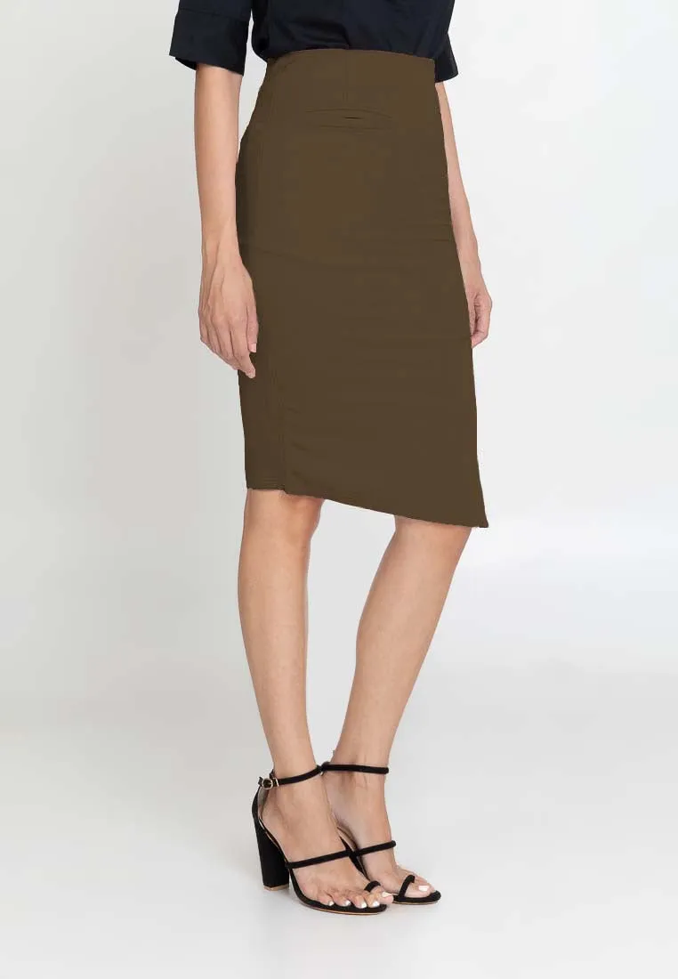 TYRA Pencil Skirt with Slit