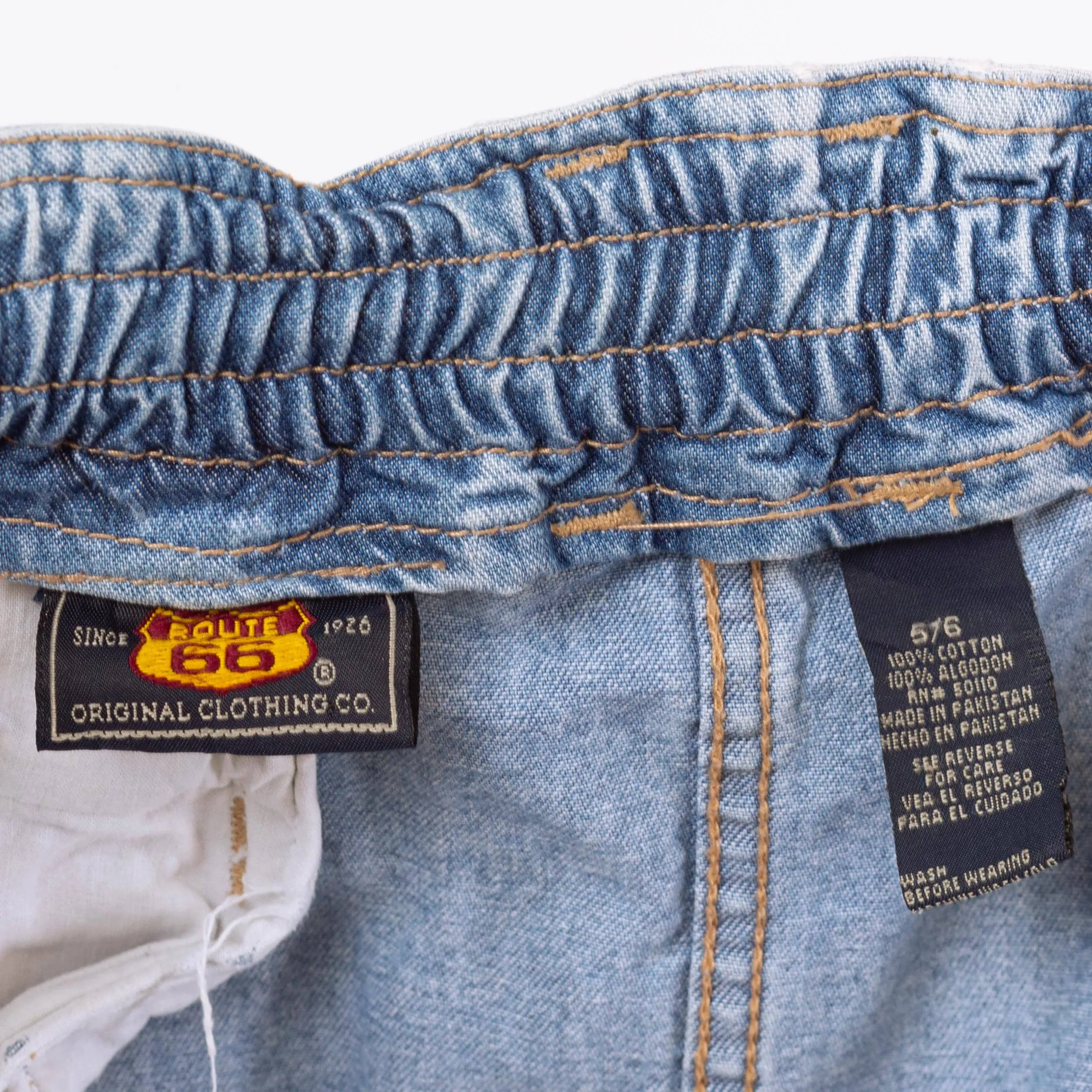 Vintage 90s Denim High Waisted Midi Skirt - Small, 25"-27"