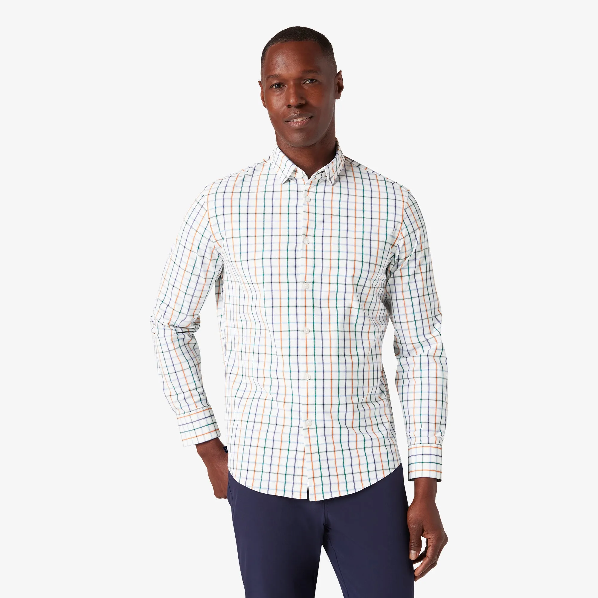White Casita Plaid