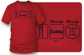Wicked Metal - Eat Sleep Drive Stick, Red shirt