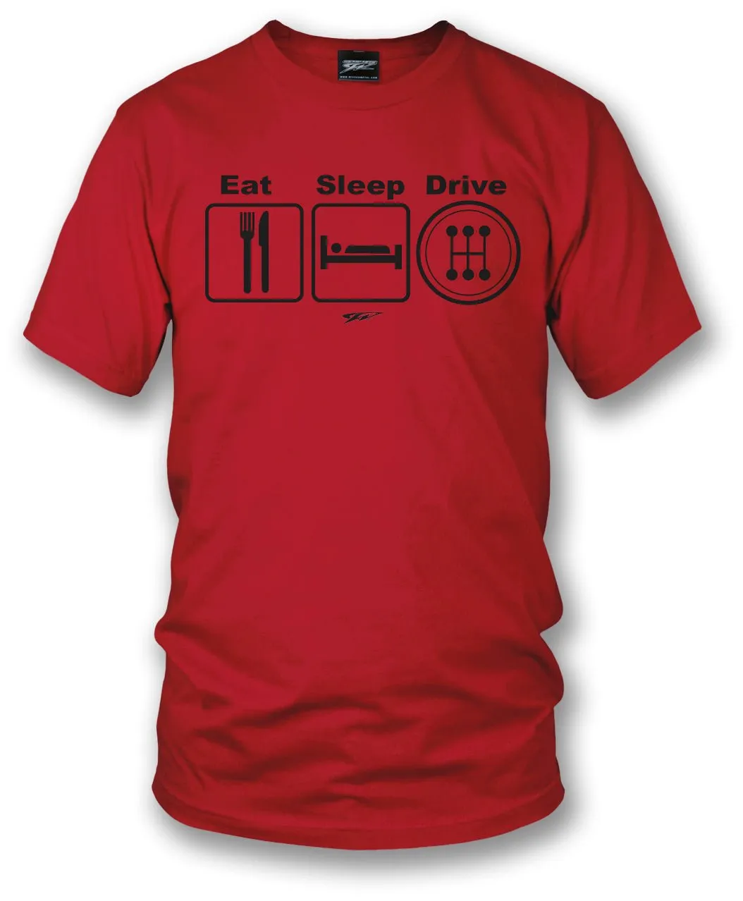 Wicked Metal - Eat Sleep Drive Stick, Red shirt