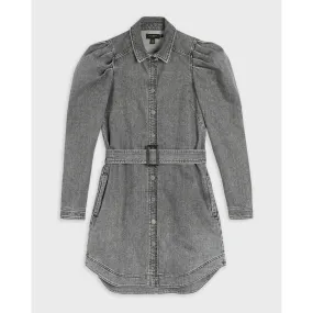 Women Wmd-Pasccal-Denim Shirt Dress - Mid-Grey