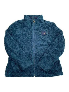 Womens Flannel Lined Teddy Bear Fleece Jacket