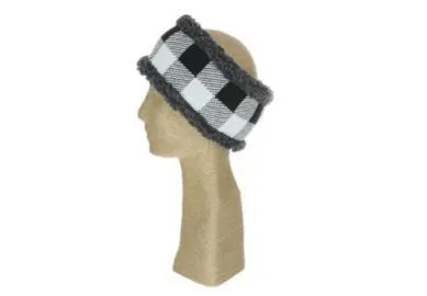 Women's Knit Plaid Headband