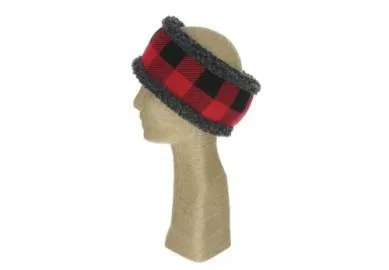 Women's Knit Plaid Headband