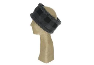 Women's Knit Plaid Headband